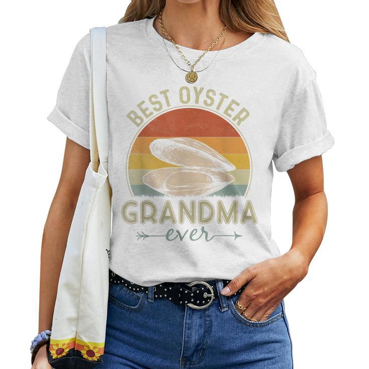 Best Oyster Grandma Ever Retro  Mother's Day Women T-shirt