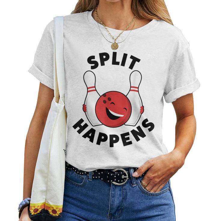 Bowling For And Split Happens Women T-shirt