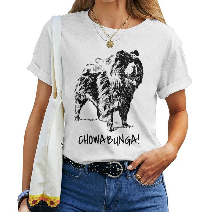 Cute Awesome Chow Chow Chow Dad Chow Mom Women T-shirt