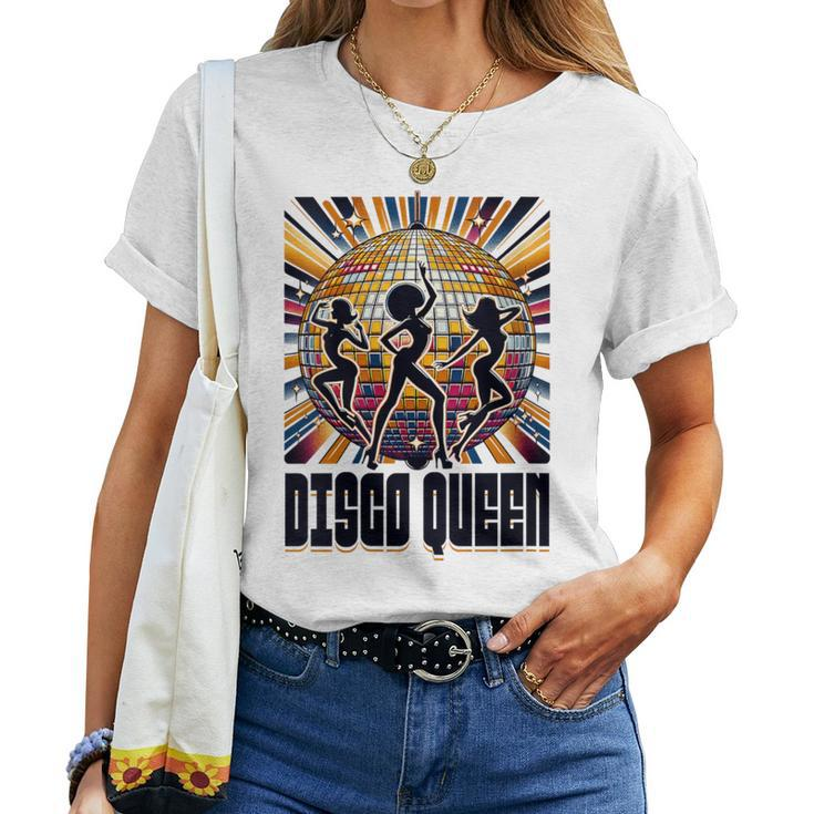 Disco Queen 70'S 80'S Retro Vintage Disco Women T-shirt