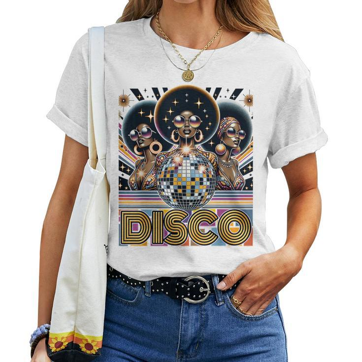 Disco Queen 70'S Disco Retro Vintage Seventies Costume Women T-shirt