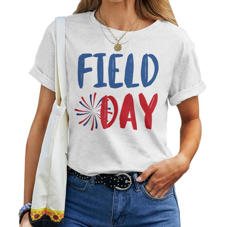 Field Day Red White And Blue Student Teacher Women T-shirt