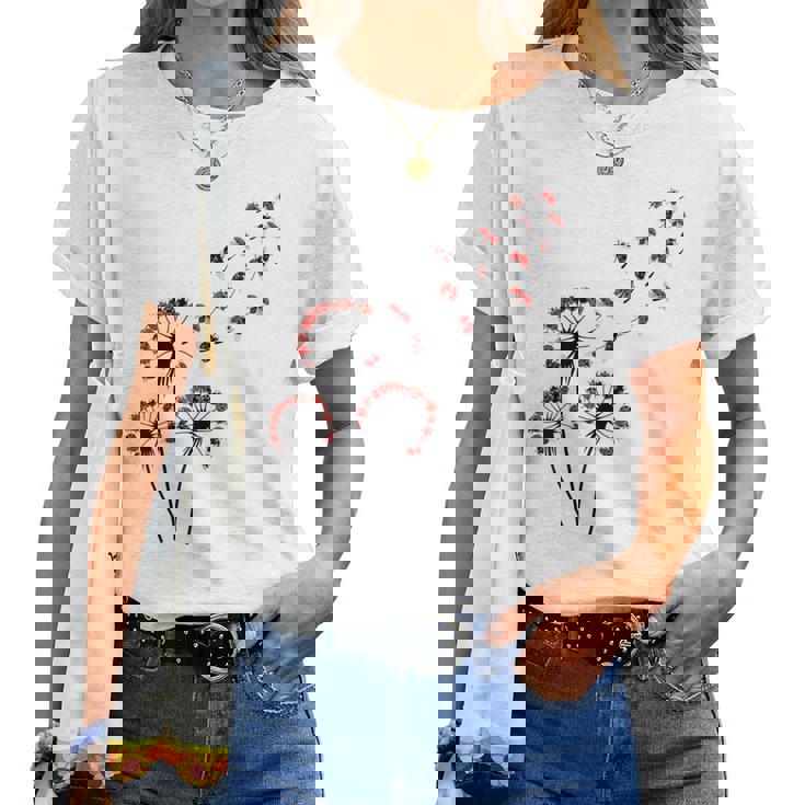 Flowers And Ladybugs T-Shirt Flowers And Ladybugs T-Shirt