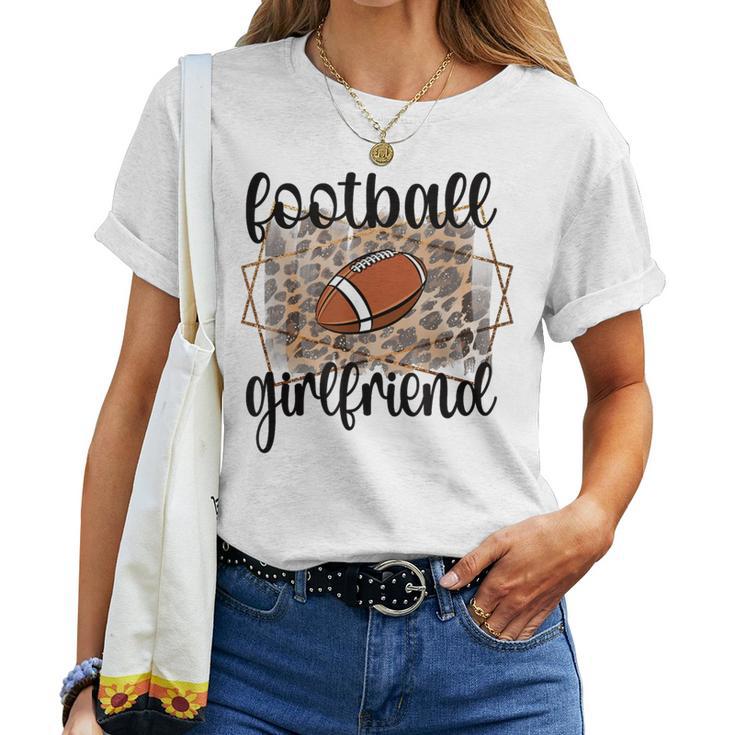 Football Girlfriend Proud Girlfriend Of A Football Player Women T-shirt