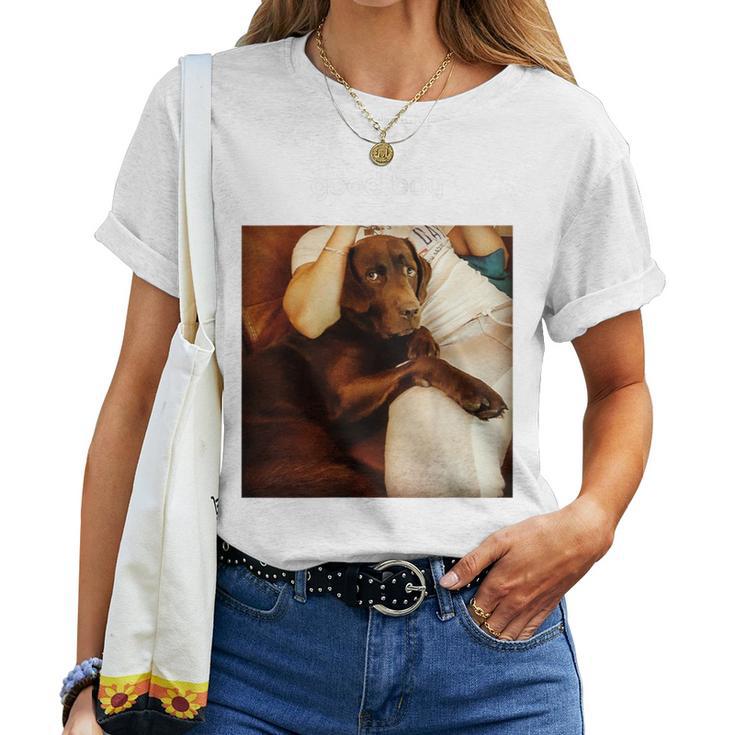 Good Boy Labrador Golden Retriever Dog Saying Lab Women T-shirt