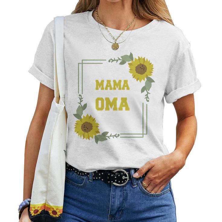 Ich Habe Zwei Titel Mama Und Oma Und Rocke Beide Omi T-shirt Frauen