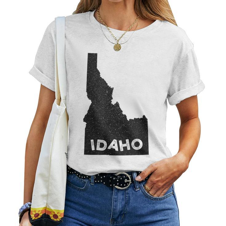 Idaho Roots State Map Home Love Pride Women T-shirt