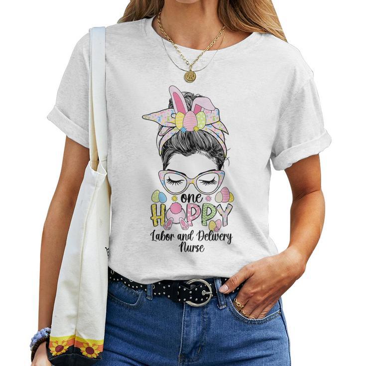 Labor And Delivery Nurse Easter Bunny L&D Nurse Easter Day Women T-shirt