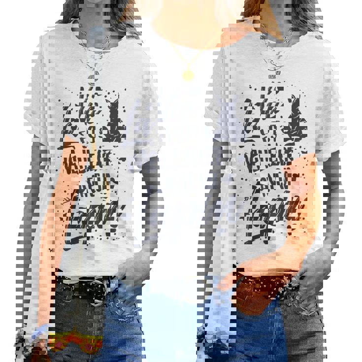 Lapin Fille La Vie Est Meilleure Avec Un Lapin T-shirt femme