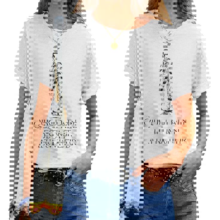 Locuciones Latinas Spqr Historia Roma Antigua Camiseta de mujer