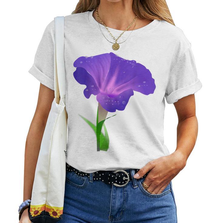 Morning Glory Flower Gardener Women T-shirt