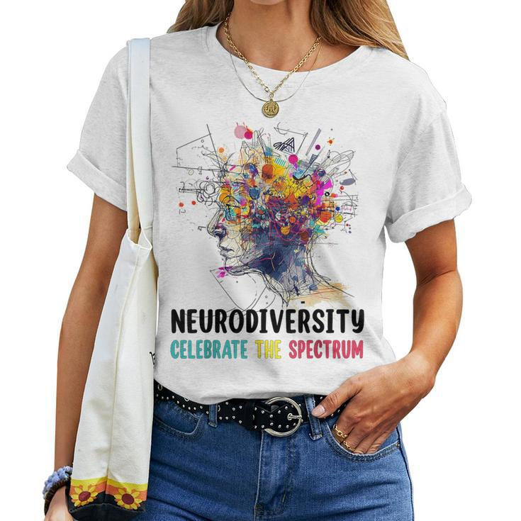 Neurodiversity Brain Autism Awareness Asd Adhd Kid Women T-shirt