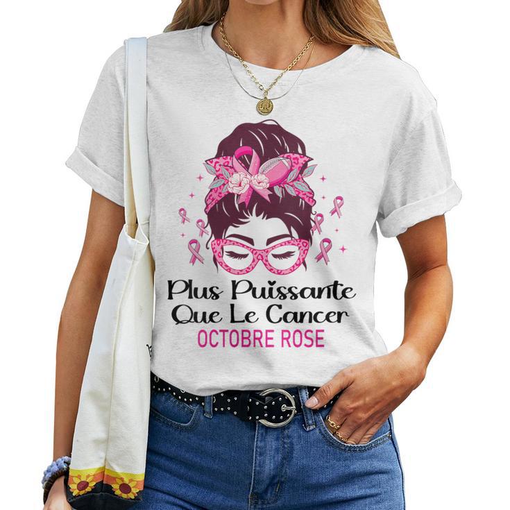 T-shirt Femme Manches Longues Octobre Rose - Sweat Oversize Sensibilisation Cancer Du Sein - Ruban Rose Et Arc-en-ciel - Cadeau Sport Décontracté