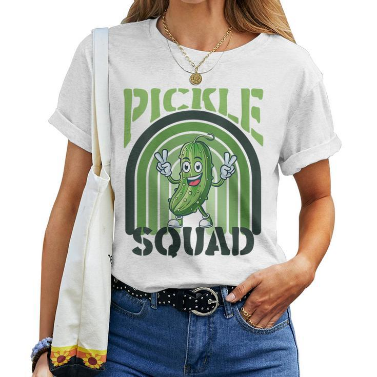 Pickle Squad Foodie For Pickle Fanatics Women T-shirt