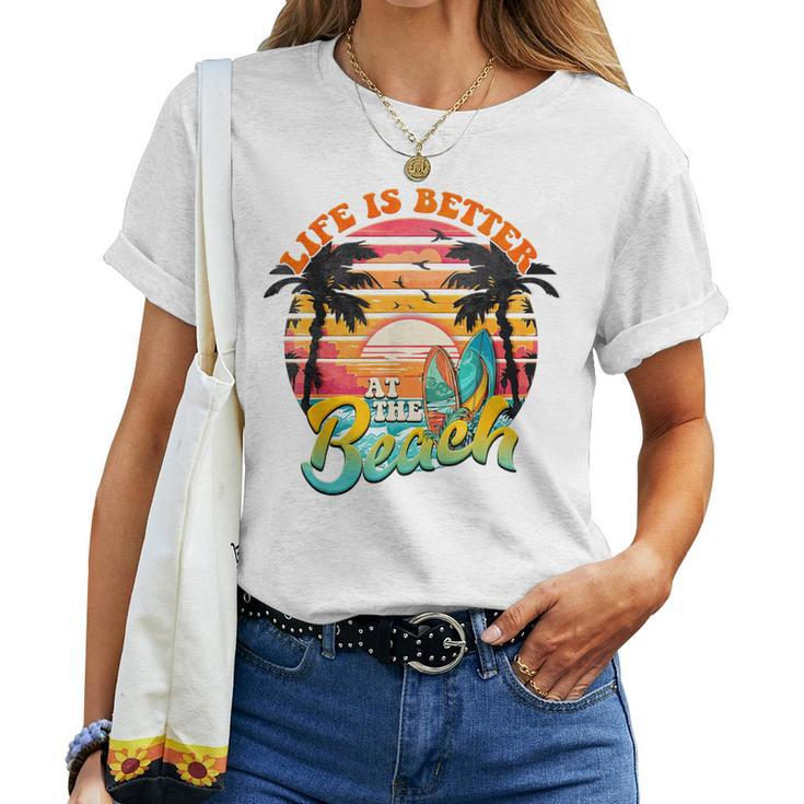 Summer Vacation Life Is Better At The Beach Kid Women T-shirt