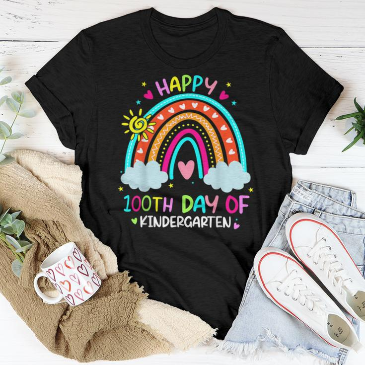 100Th Day Of Kindergarten School Rainbow 100 Days Smarter Women T-shirt Funny Gifts