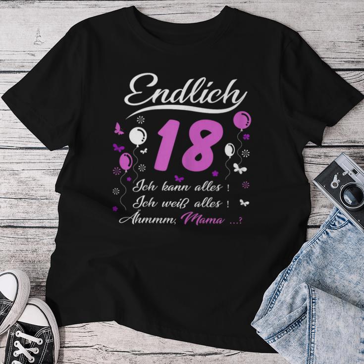 18Th Birthday Girl Endlich 18 Ich Kann Alles T-shirt Frauen Lustige Geschenke