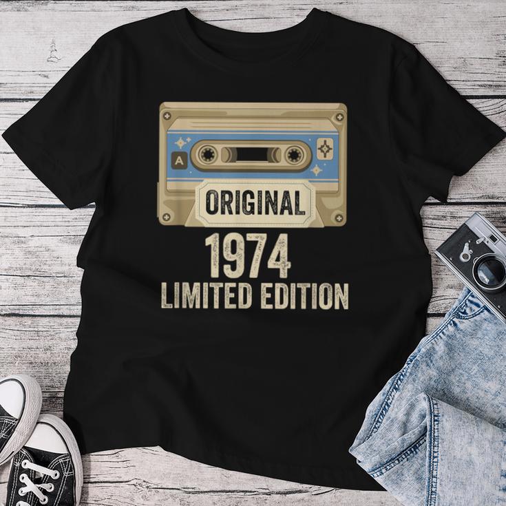 1974Intage Birthday Cassetteintage Dad Mum T-shirt Frauen Lustige Geschenke