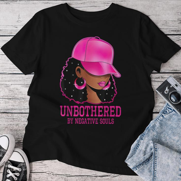 African American Afro Queen Sassy Black Woman Unbothered Women T-shirt Unique Gifts