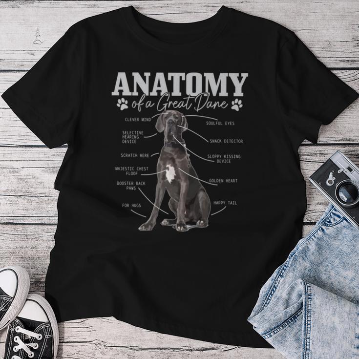 Anatomy Of A Great Dane Lustiger Hund Mutter Papa T-shirt Frauen Lustige Geschenke