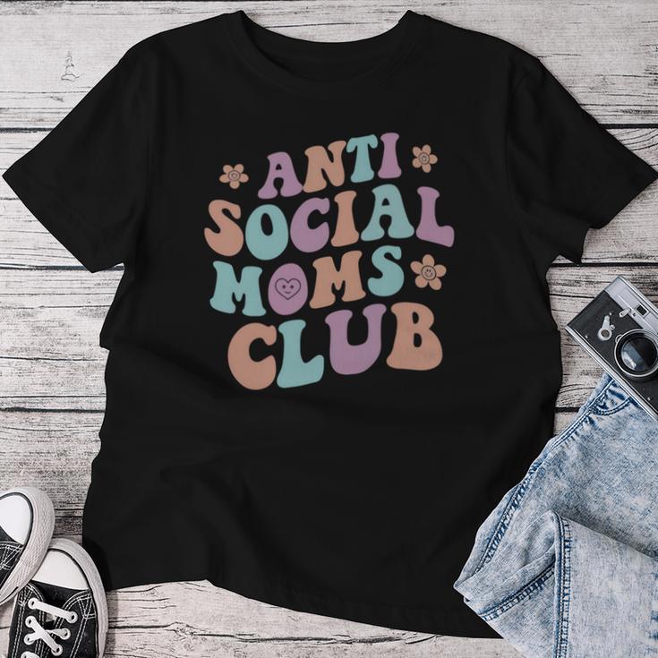 Anti Social Moms Club Auf Der Rückseite T-shirt Frauen Lustige Geschenke