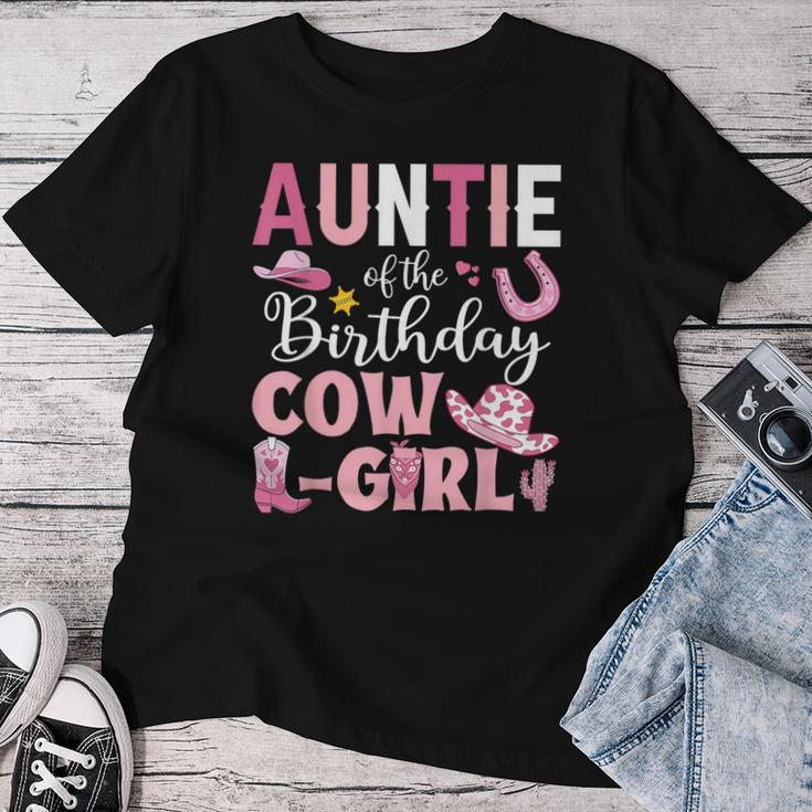 Auntie Of The Birthday Cowgirl Rodeo Party B-Day Girl Party Women T-shirt Funny Gifts
