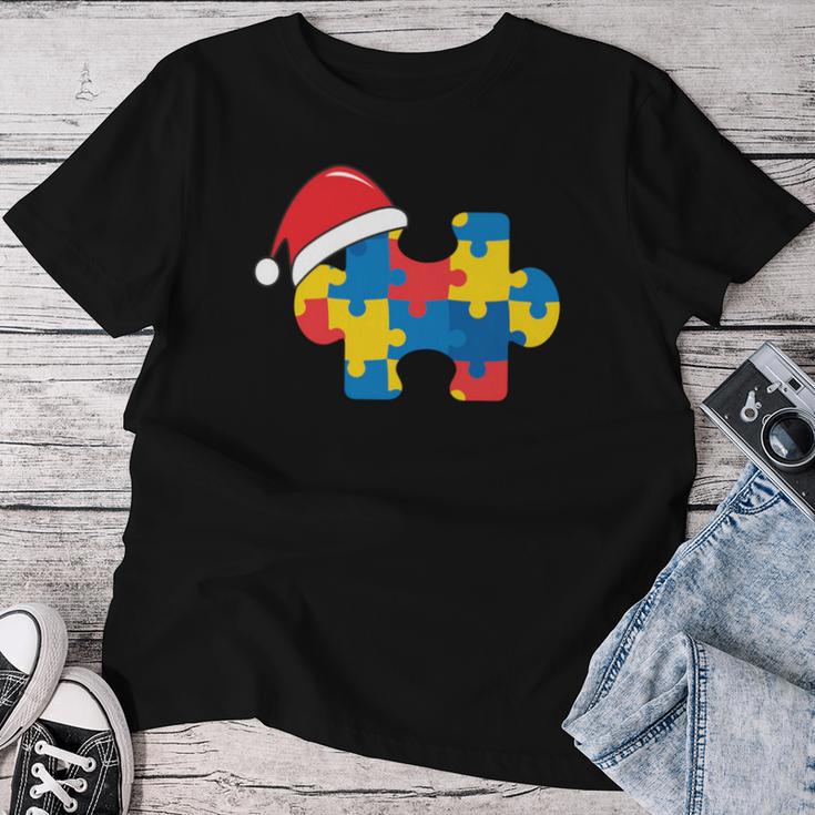 Autismus-Weihnachtsdekoration Geschenk Baum-Puzzle Mama Papa T-shirt Frauen Lustige Geschenke