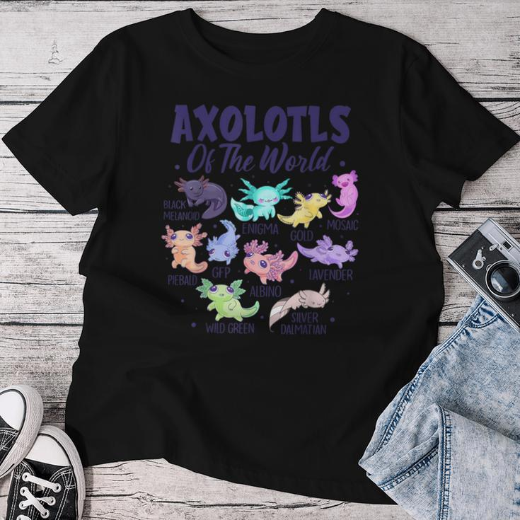 Axolotl Cute Axolotls Of The World Kawaii Girl Boy Kid Women T-shirt Funny Gifts