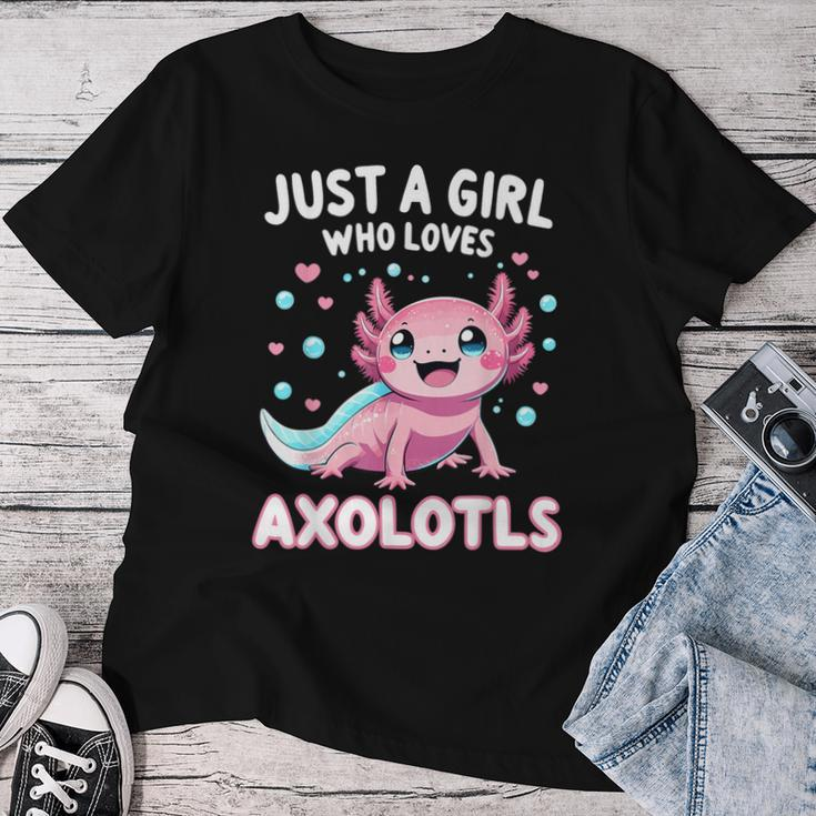 Axolotl Kawaii Just A Girl Who Loves Axolotls Women T-shirt Unique Gifts
