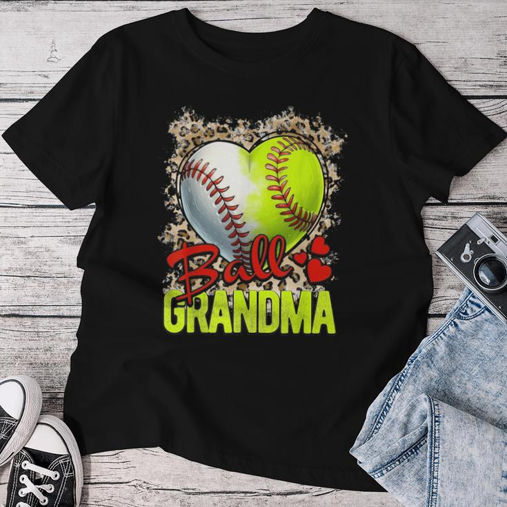 Ball Grandma Softball Grandma Baseball Grandma Women T-shirt Funny Gifts