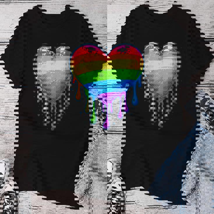 Pride Playera Negra Con Corazon Playera Pride Hombre Playera
