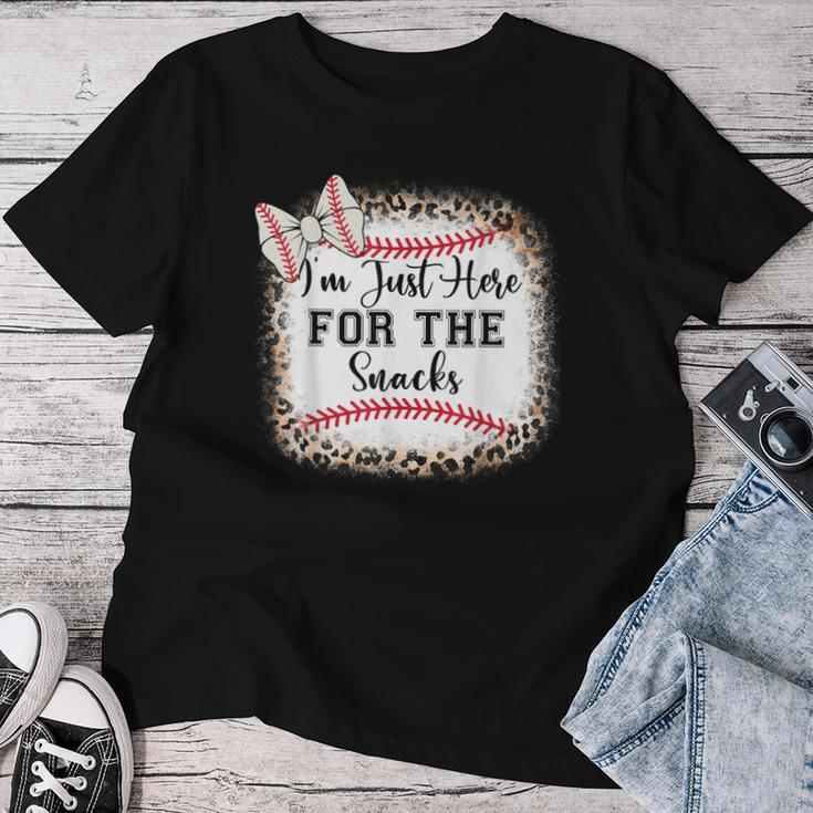 Baseball Sister Im Just Here For The Snacks Toddler Girl Women T-shirt Unique Gifts