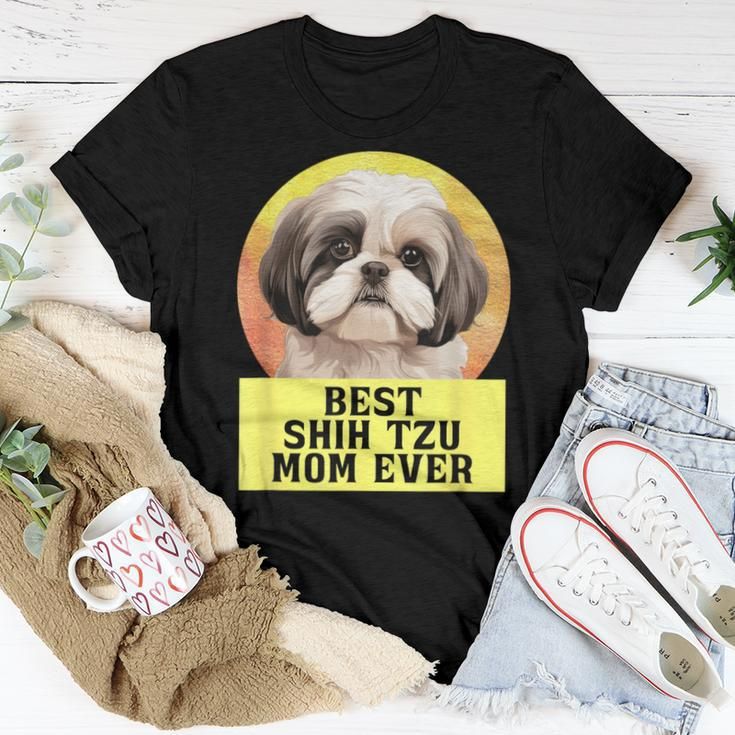 Best Mom Ever Shih Tzu Dog Breed Owner Best Friend Women Women T-shirt Unique Gifts
