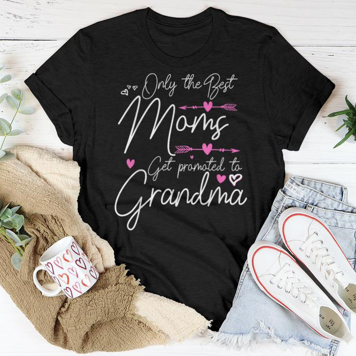 The Best Moms Get Promoted To Great Grandma Cute Women T-shirt Funny Gifts