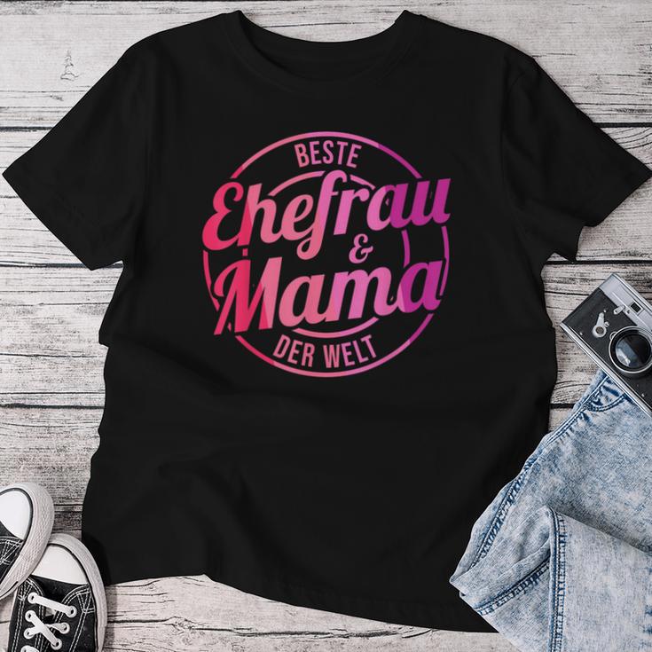 Beste Ehefrau Und Mama Der Welt T-shirt Frauen Lustige Geschenke