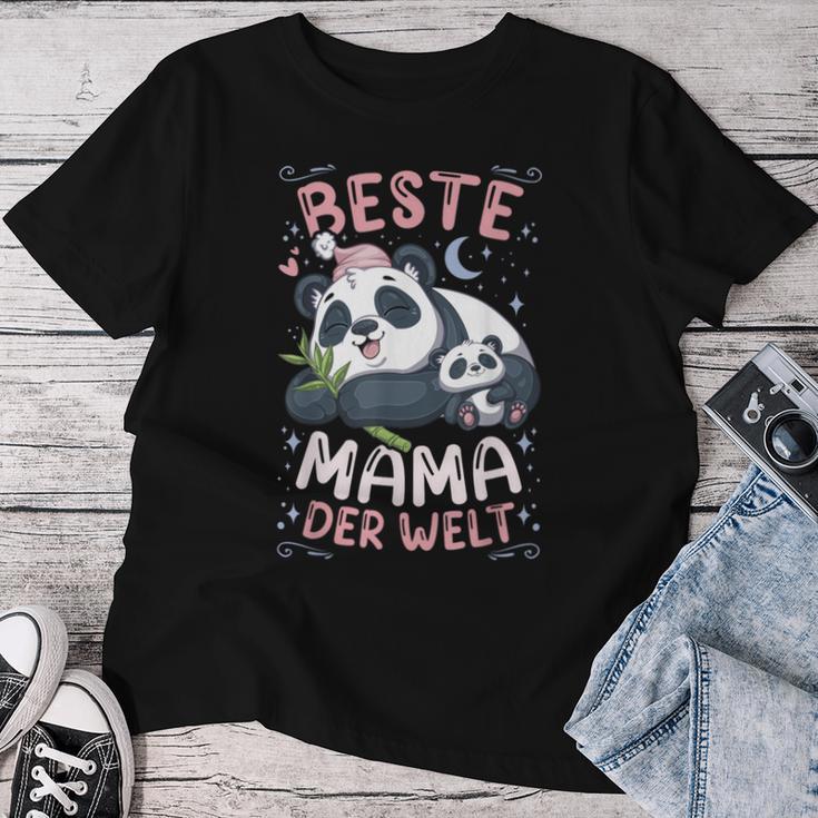 Beste Mama Der Welt Mutter Panda-Bär Mit Kind Muttertag T-shirt Frauen Lustige Geschenke