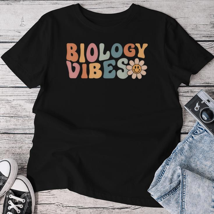 Biology Vibes Biology Teacher Student First Day Of School Women T-shirt Personalized Gifts