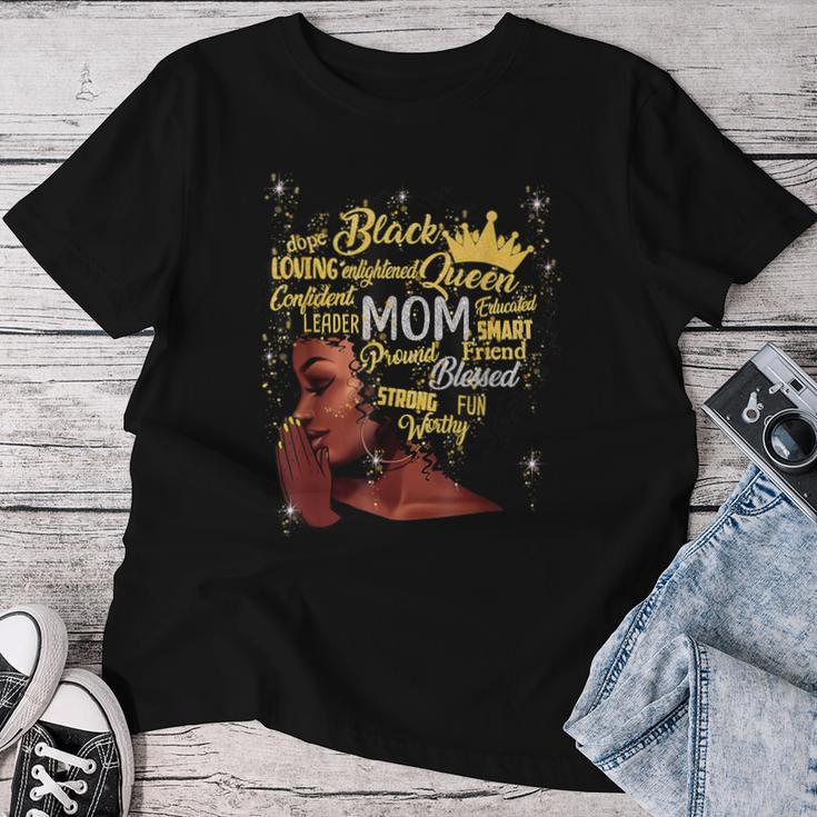 Black Afro Blessed Mom Christian African Mother's Day Women T-shirt Funny Gifts