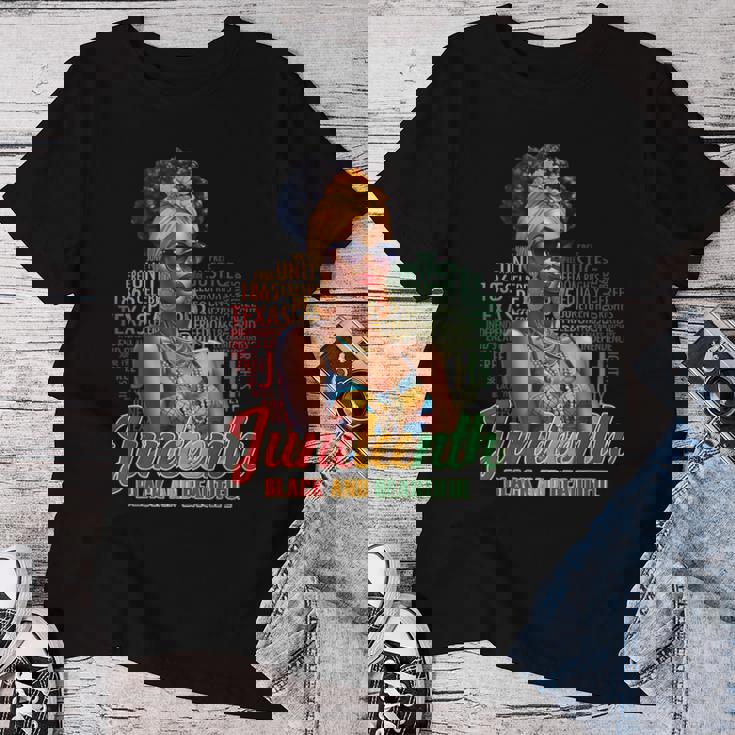 Black And Beautiful Junenth Black History Outfit Women Women T-shirt Unique Gifts
