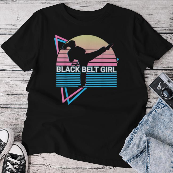Black Belt Girl Judo Karate Jiu Jitsu Taekwondo Aikido Women T-shirt Personalized Gifts