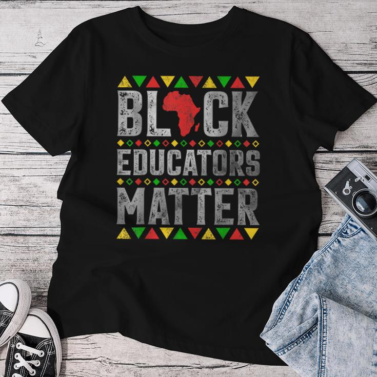 Black Educators Matter Teacher Black History Month Pride Women T-shirt Personalized Gifts