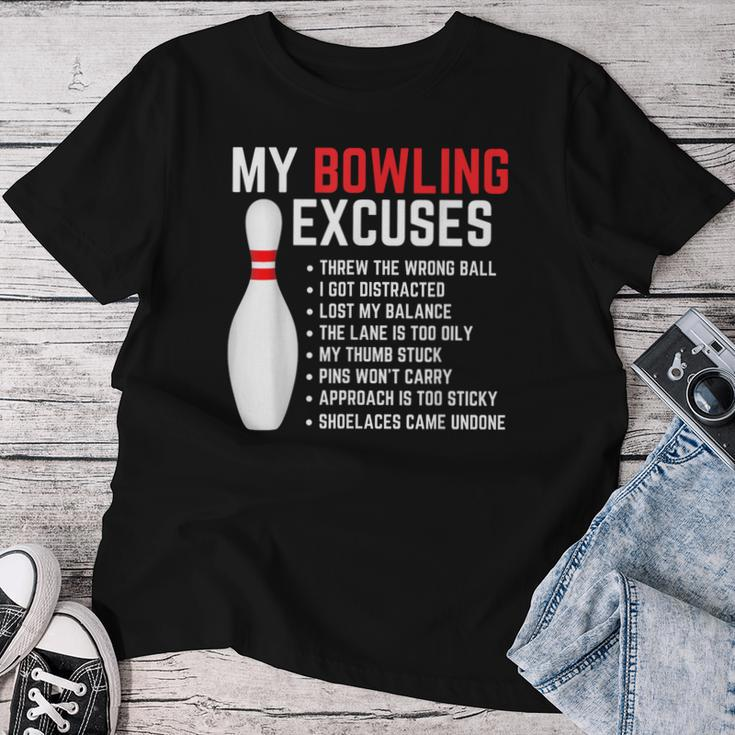 My Bowling Excuses Bowler Bowling Men Women T-shirt Funny Gifts
