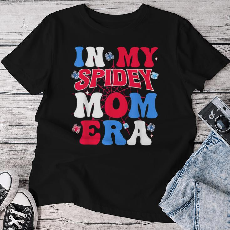 Boy Mama Groovy Mama And Daddy Spidey Mom In My Mom Era Women T-shirt Funny Gifts