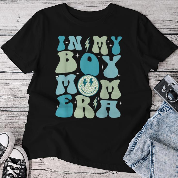 In My Boy Mom Era Groovy Retro Happy Mother's Day Mom Life Women T-shirt Funny Gifts