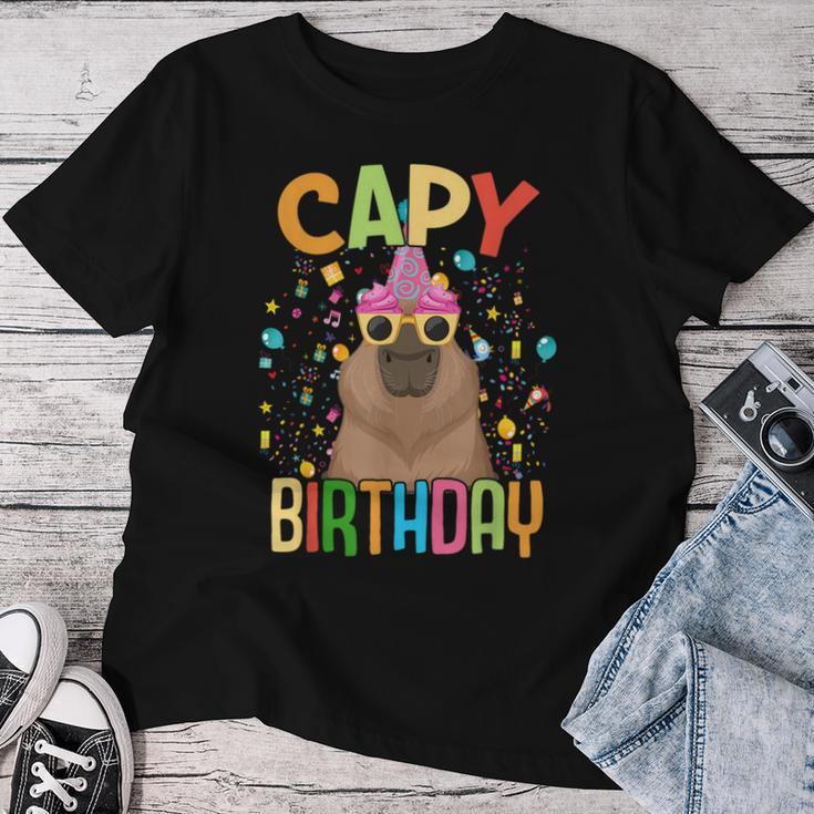 Capy Birthday Capybara Animals Boys Girls Birthday Women T-shirt Personalized Gifts