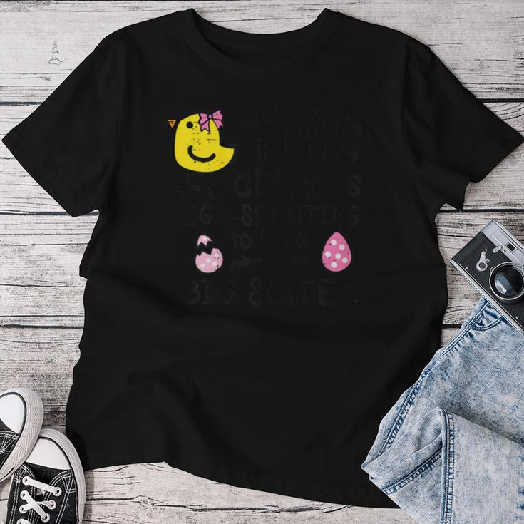 This Chick Eggspecting Big Sister Easter Pregnancy Girls Kid Women T-shirt Funny Gifts