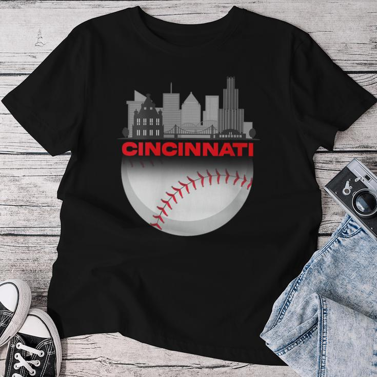 Cincinnati Vintage Style Of Baseball Women T-shirt Funny Gifts