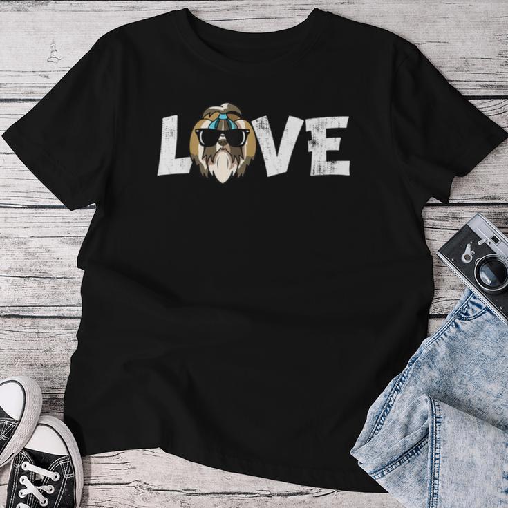 Cool Liebe Shih Tzu Mama Lustig Shih Tzu Papa T-shirt Frauen Lustige Geschenke