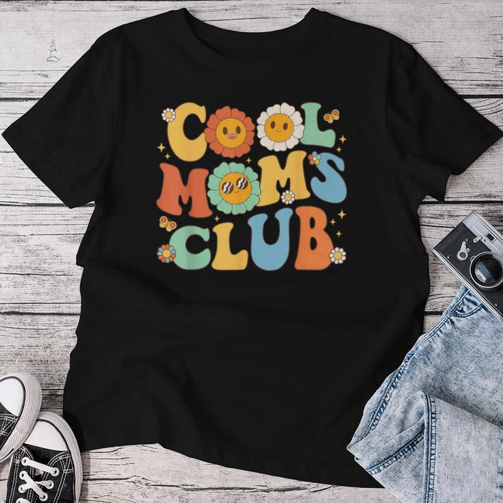 Cool Moms Club Groovy Mother's Day Floral Flower Women T-shirt Funny Gifts