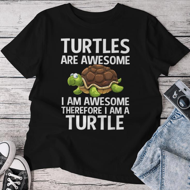 Cool Sea Turtle For Tortoise Turtle Lover Women T-shirt Funny Gifts